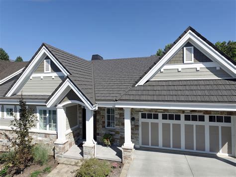 houses with stone and siding metal roofs|stone coated metal roofing reviews.